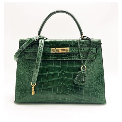 hermes green bag.